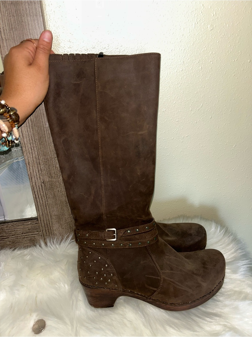 Classic Brown Suede Mid-Calf Women’s Boots